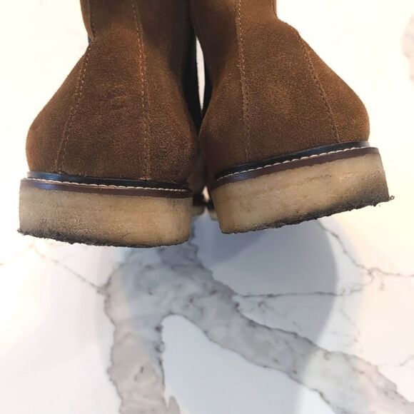 The Men's Store at Bloomingdale's Chelsea Boots Tan Suede Pull On Size 13 - Picture 5 of 9